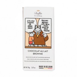 Tablette 70g - chocolat au lait brownie - Le Chat