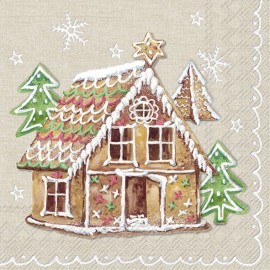 Serviette en papier 'Gingerbread valley'