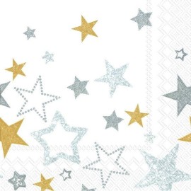 Serviette en papier 'Sparkling stars'