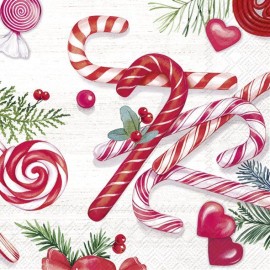 Serviette en papier 'Candy canes'