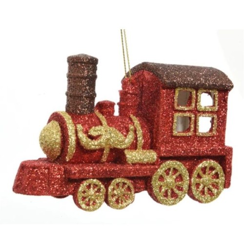 Train plastique paillettes