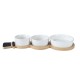 Set tapas porcelaine bonhomme neige