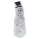 Set tapas porcelaine bonhomme neige