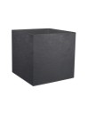 Pot Carré VOLCANIA Décor Pierre anthracite
