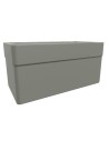 Jardinière CAREL 80 cm avec roulettes - gris galet