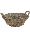 Lea Low Round -SP- 2 Handles Kubu -Panier décoratif en rotin