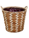 ZigZag Potato Basket Naturel - Panier décoratif en roseau