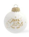 Boule noël " Papa ours"