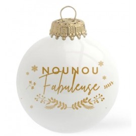 Boule noël " Nounou fabuleuse"