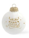 Boule noël " Papi adoré"