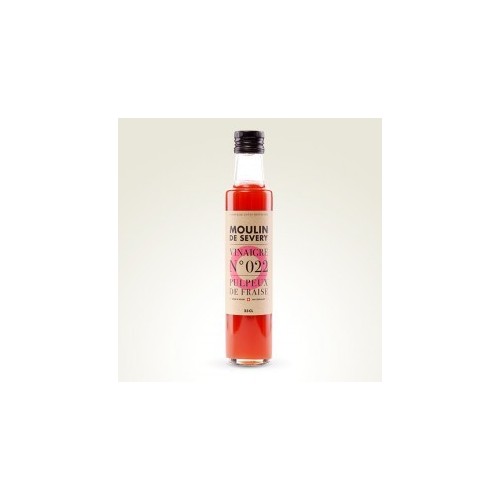 Vinaigre pulpeux de fraises