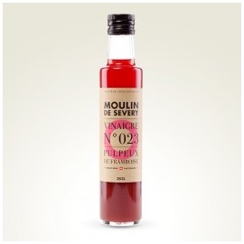 Vinaigre pulpeux de framboises