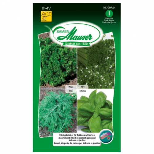 Assortiment d’herbes aromatiques pour balcons et jardins