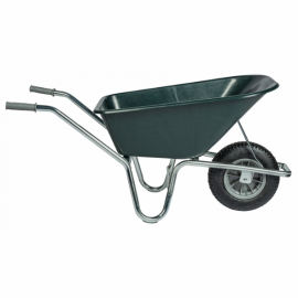 Brouette 100 ltr., PP vert roue air