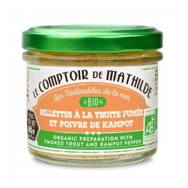 Rillettes à la truite fumée et poivre de kampot 90 gr