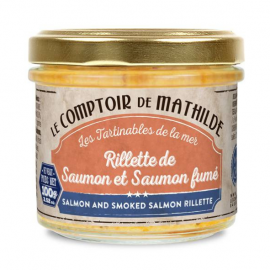 Rillette de Saumon et Saumon Fumé 100G