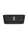 Pot Greenville long 50 roues living noir