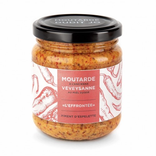 « L’EFFRONTÉE » MOUTARDE À L’ANCIENNE – PIMENT D’ESPELETTE