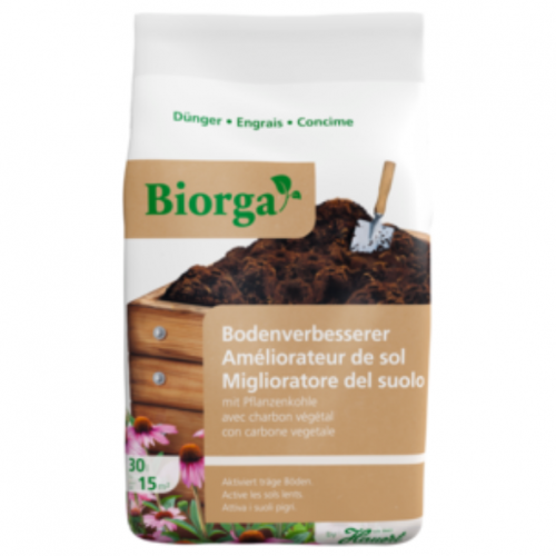 Améliorateur de sol avec charbon végétal Biorga