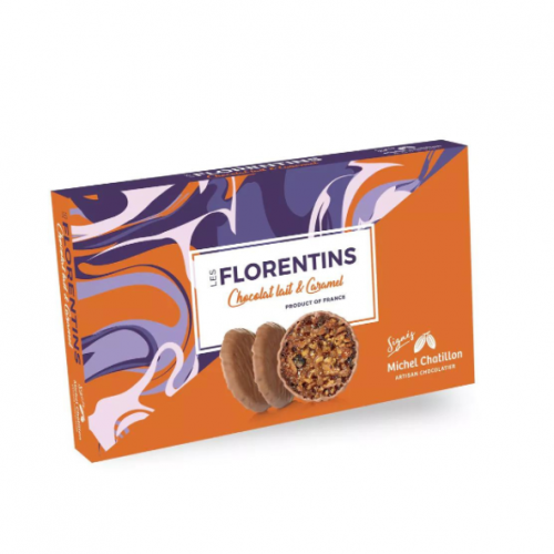 Florentins caramel au beurre salé et chocolat au lait