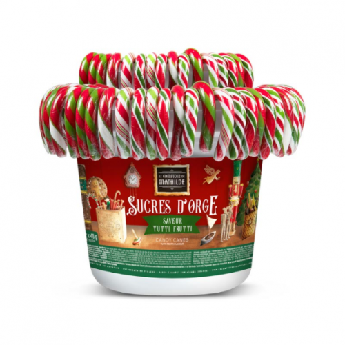 Sucres D'Orge Assortiment De Noël Saveur Tutti Frutti 40G